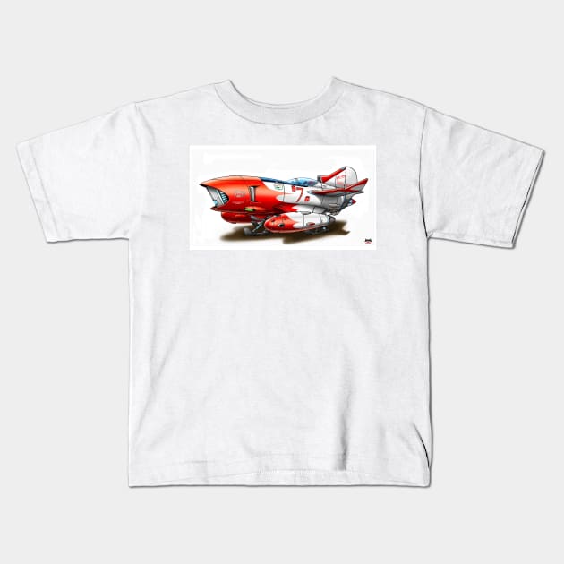 GeeBee 2271 Kids T-Shirt by Artraccoon's Design Depot